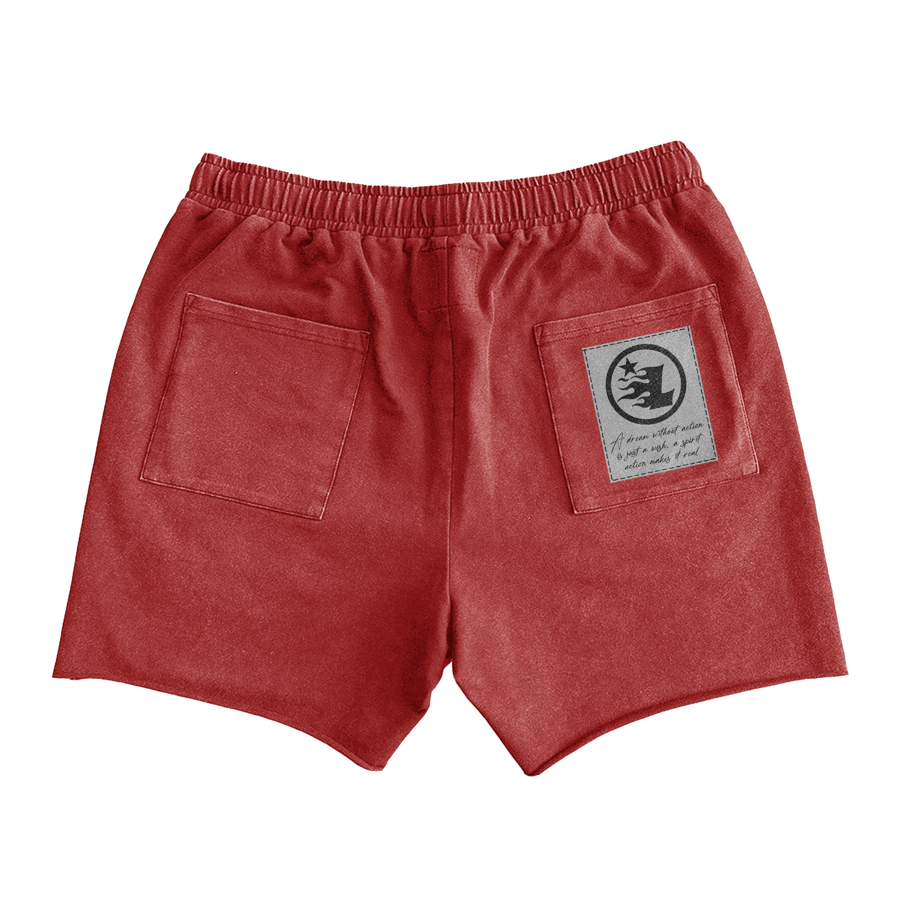 LEMÚR Coordinates Athletic Shorts — Red