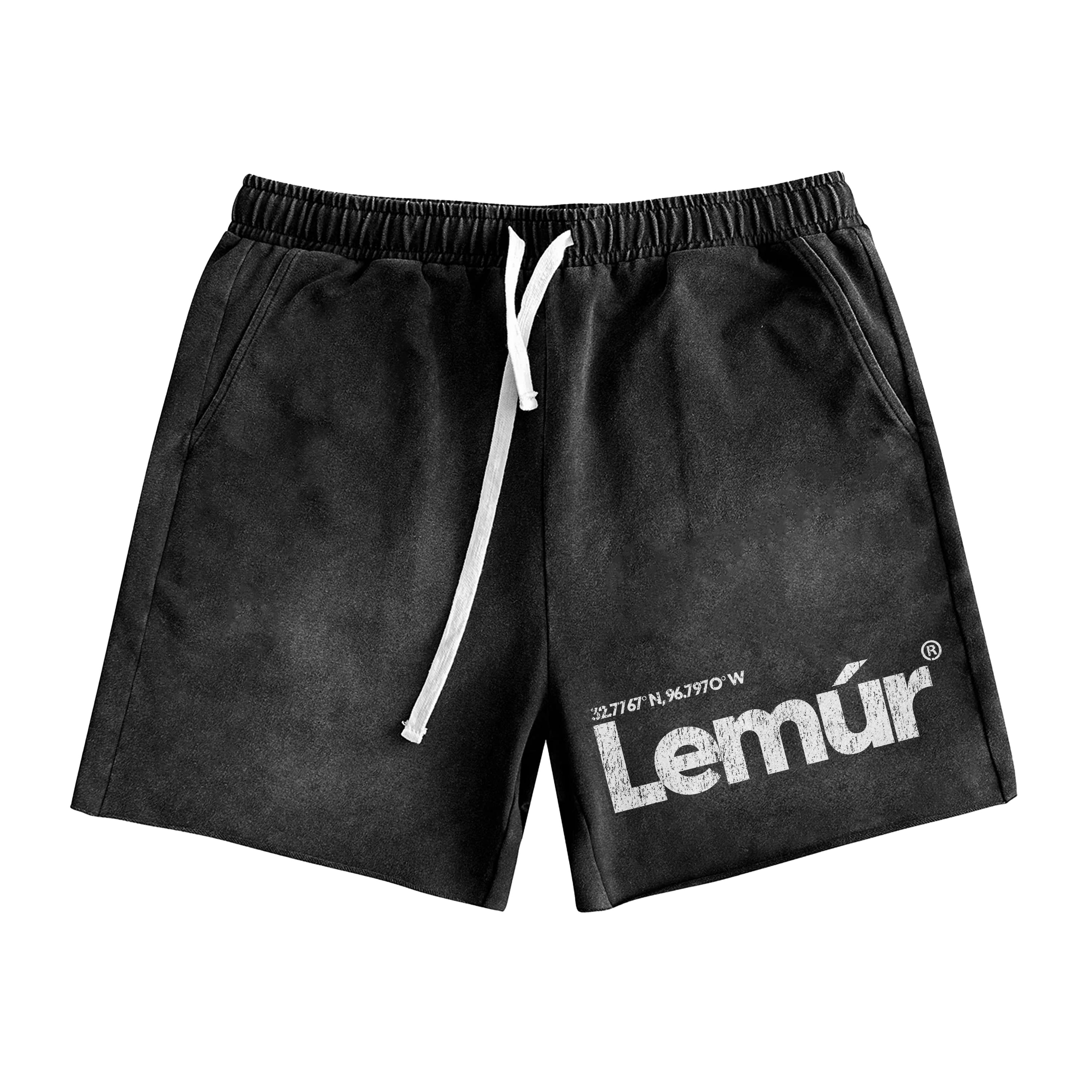 LEMÚR Coordinates Athletic Shorts — Black